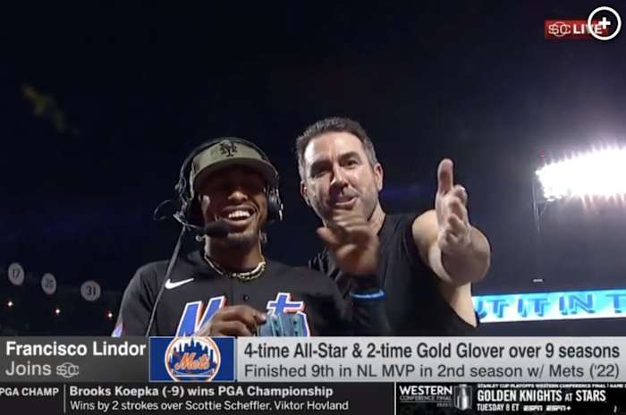 New York Mets ace Justin Verlander interrupted Francisco Lindor's interview by saying "F--k ESPN."